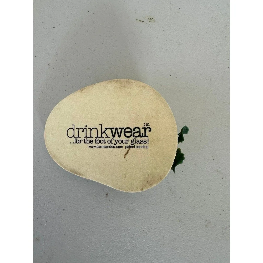 Carrie & Co. Drinkwear For The Foot Of Your Glass Wine Glass Flip Flop Coasters